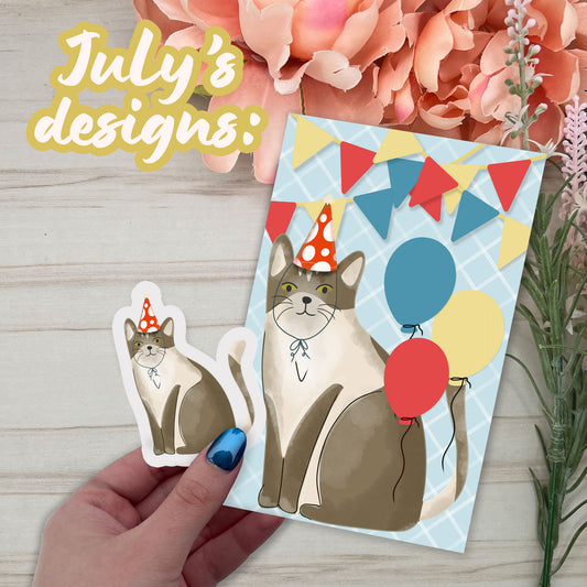 Cat of the month club - July Set