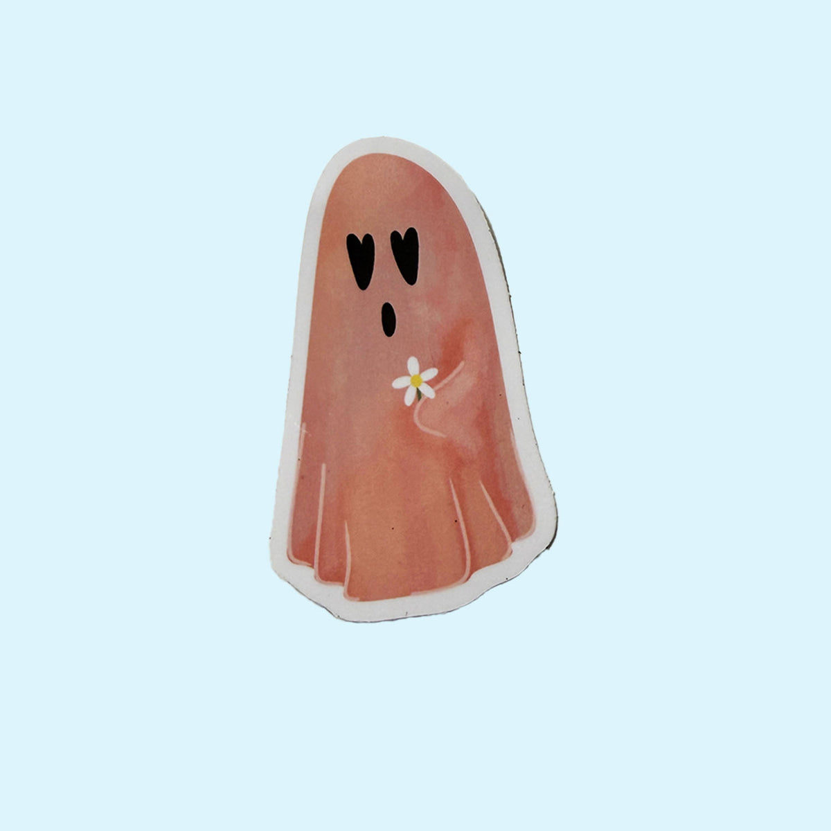 Pink Ghost Girly Vinyl Sticker