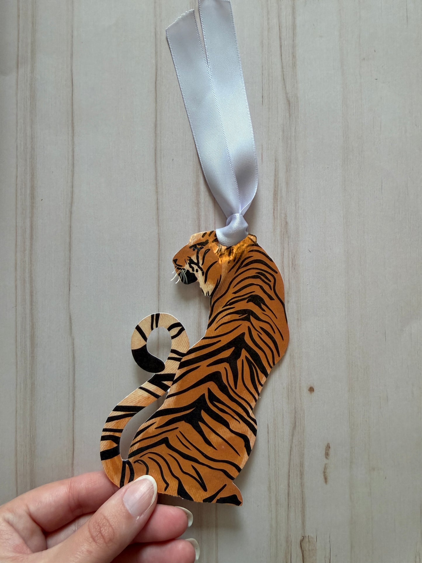 Tiger Shaped Bookmark