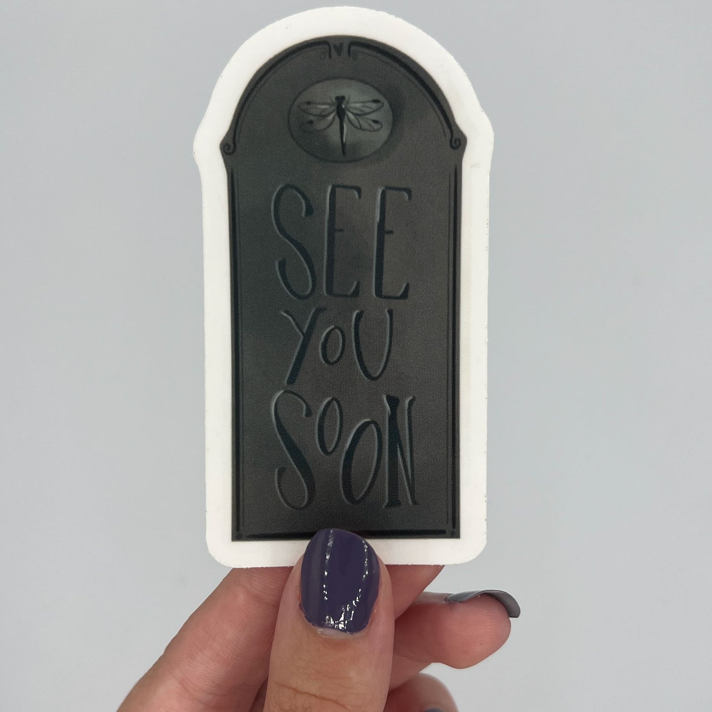 See You Soon Grave Halloween Sticker
