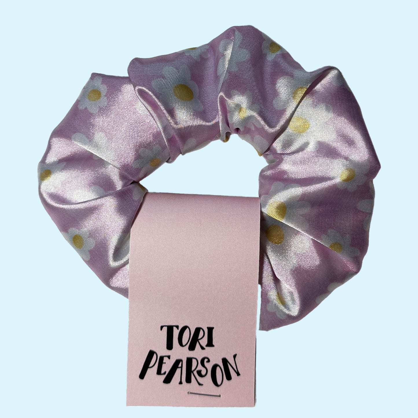 Pink Daisy Scrunchie