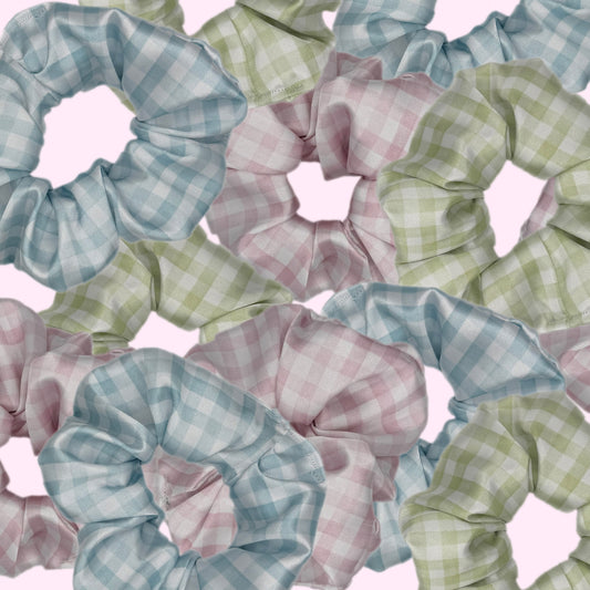 Gingham Scrunchie 3 Pack