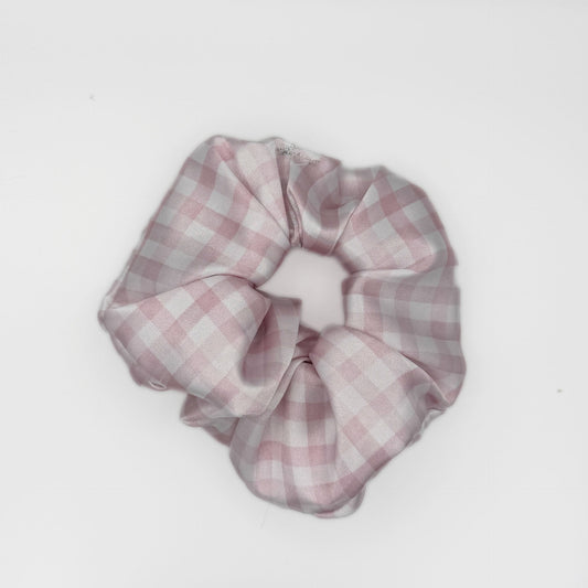 Pink Gingham Scrunchie