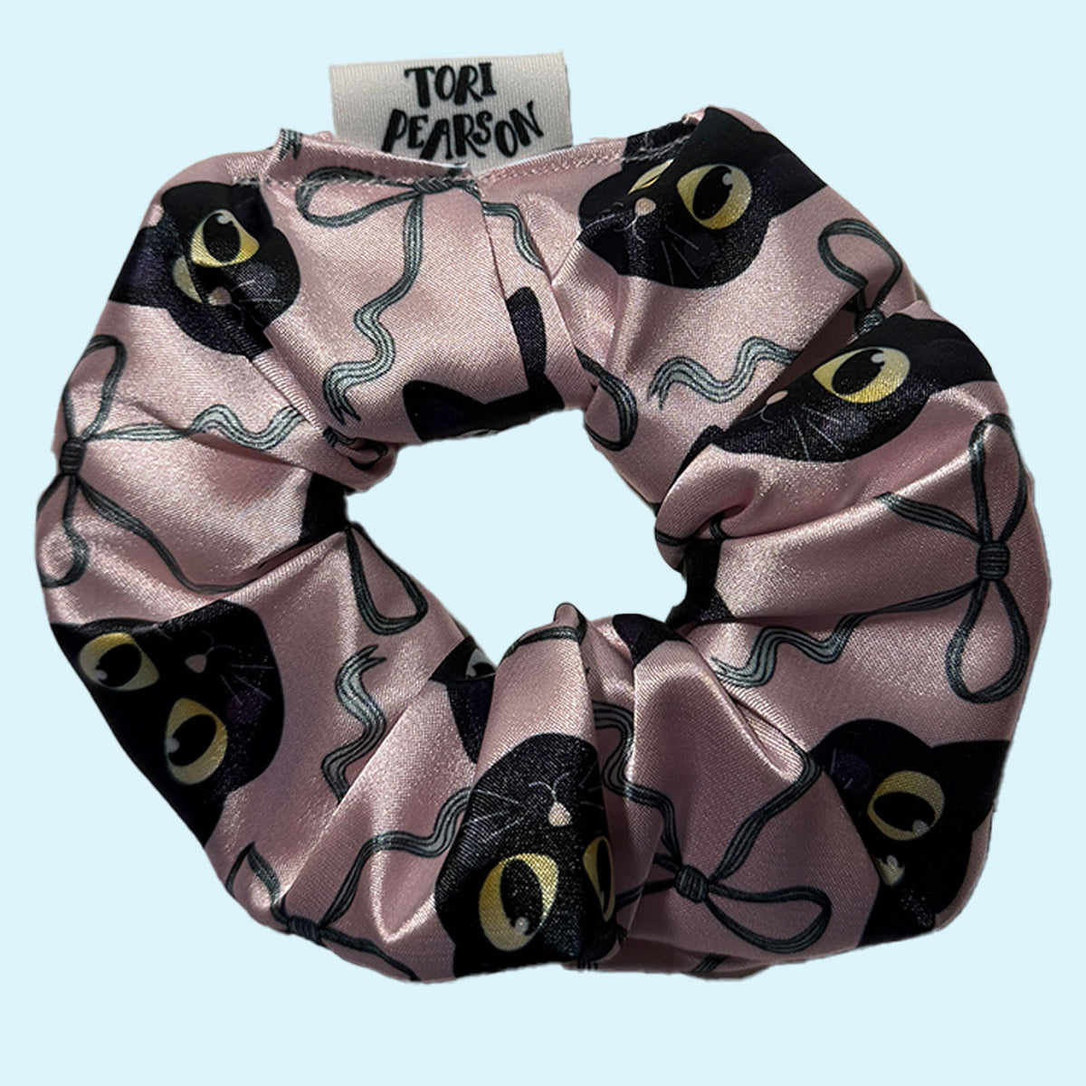 The Frances- Halloween Black Cat Scrunchie PRE-ORDER ONLY
