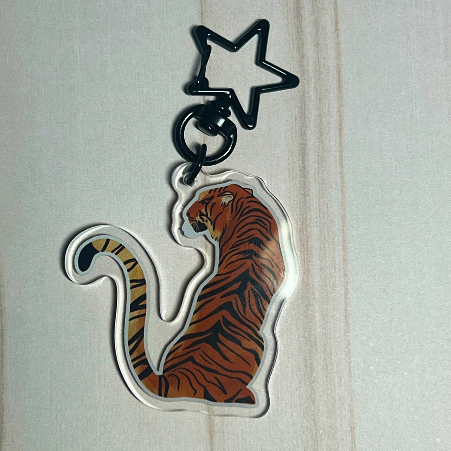 Tiger Star Acrylic Keychain