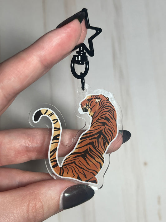 Tiger Star Acrylic Keychain