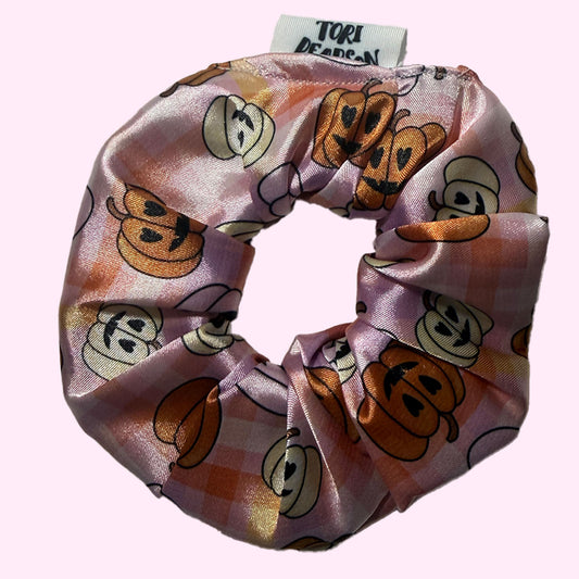 Pumpkin Toss - Halloween Pumpkin Print Scrunchie