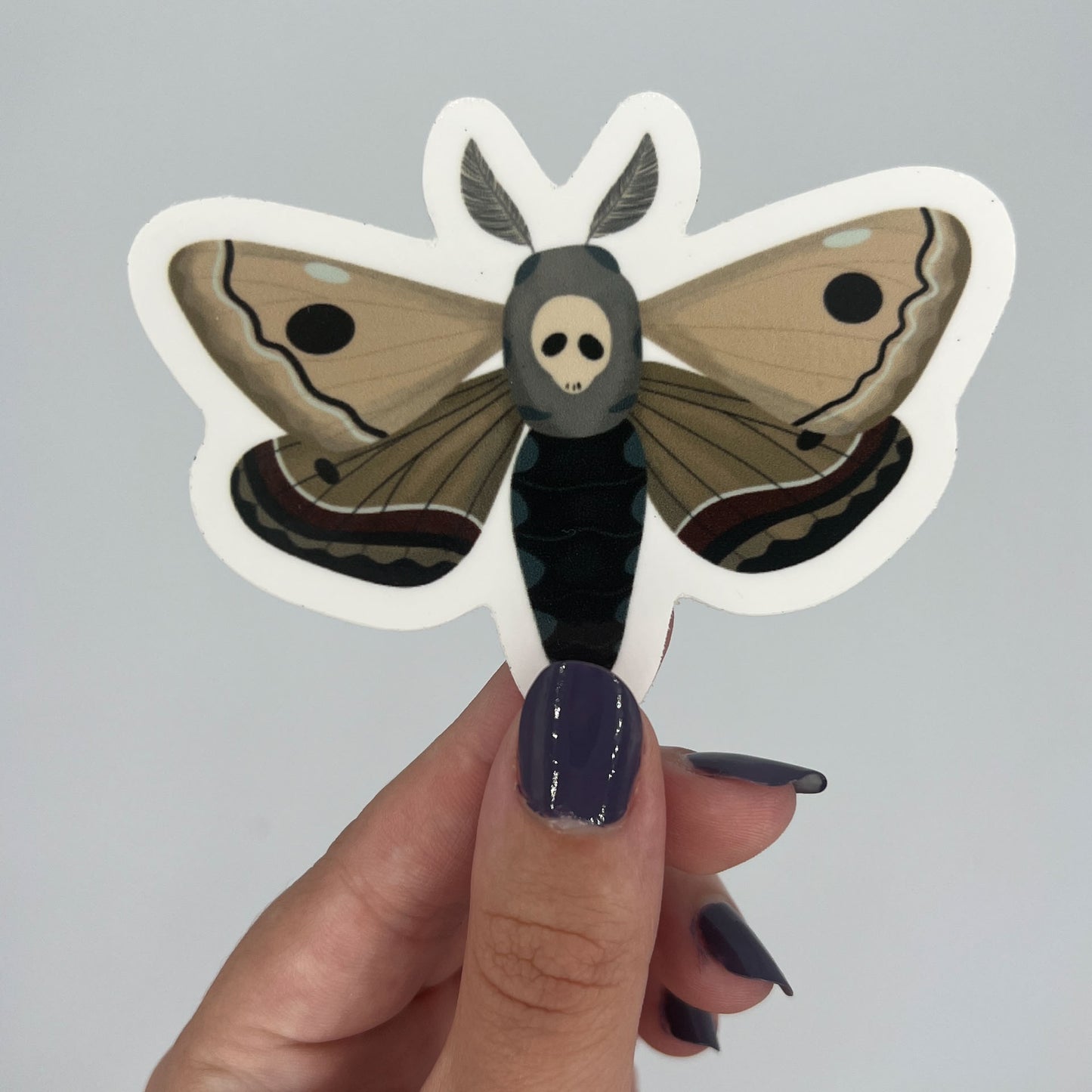 Death Moth Halloween Sticker