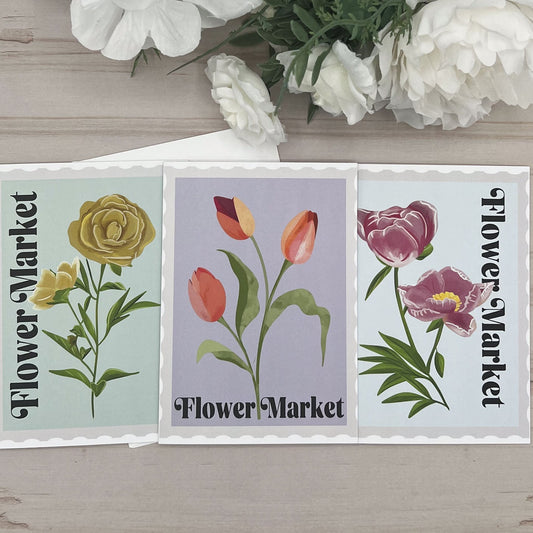 Flower Market 3 Card Bundle