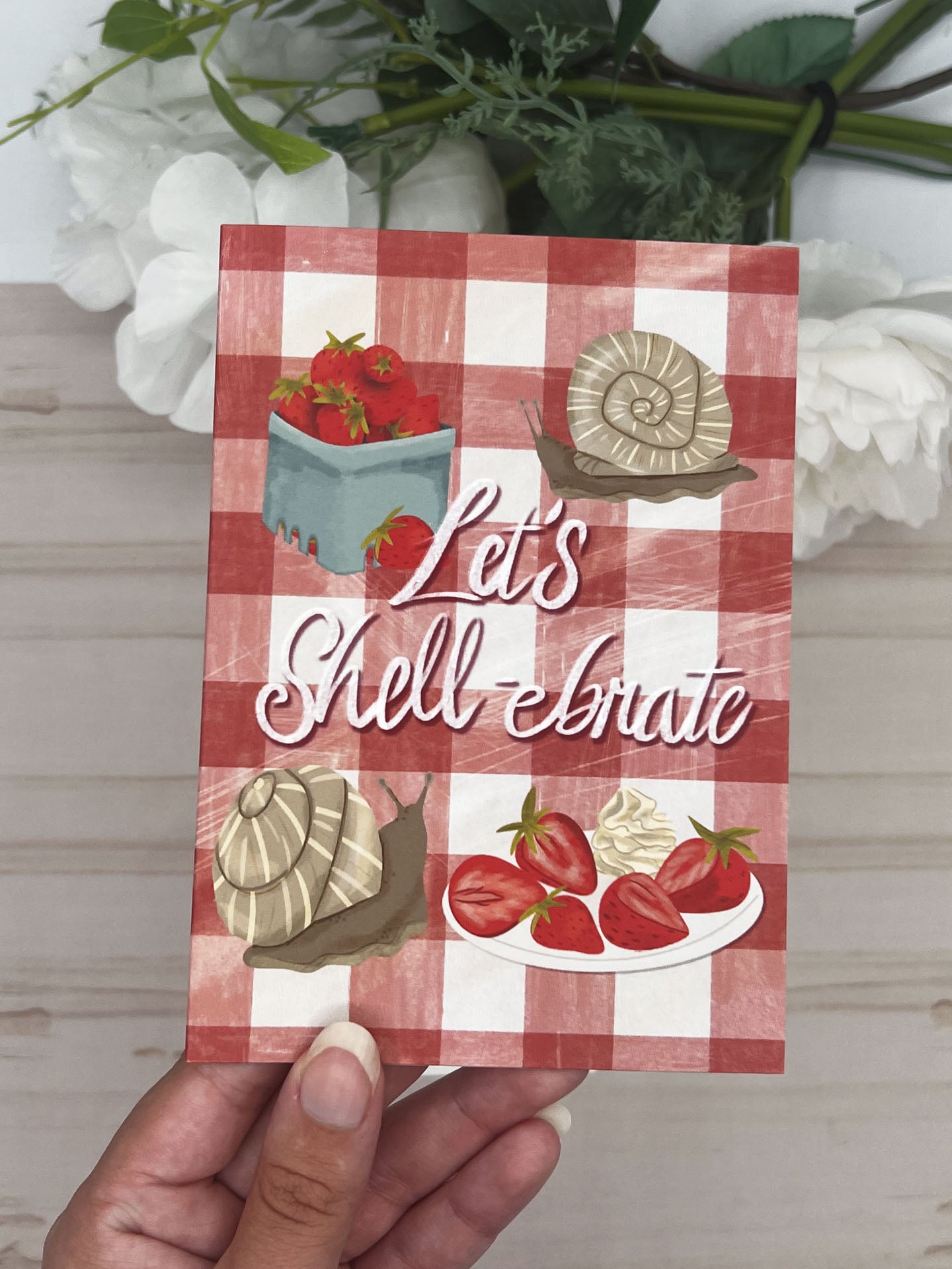 Snail Picnic Greeting Card Collection