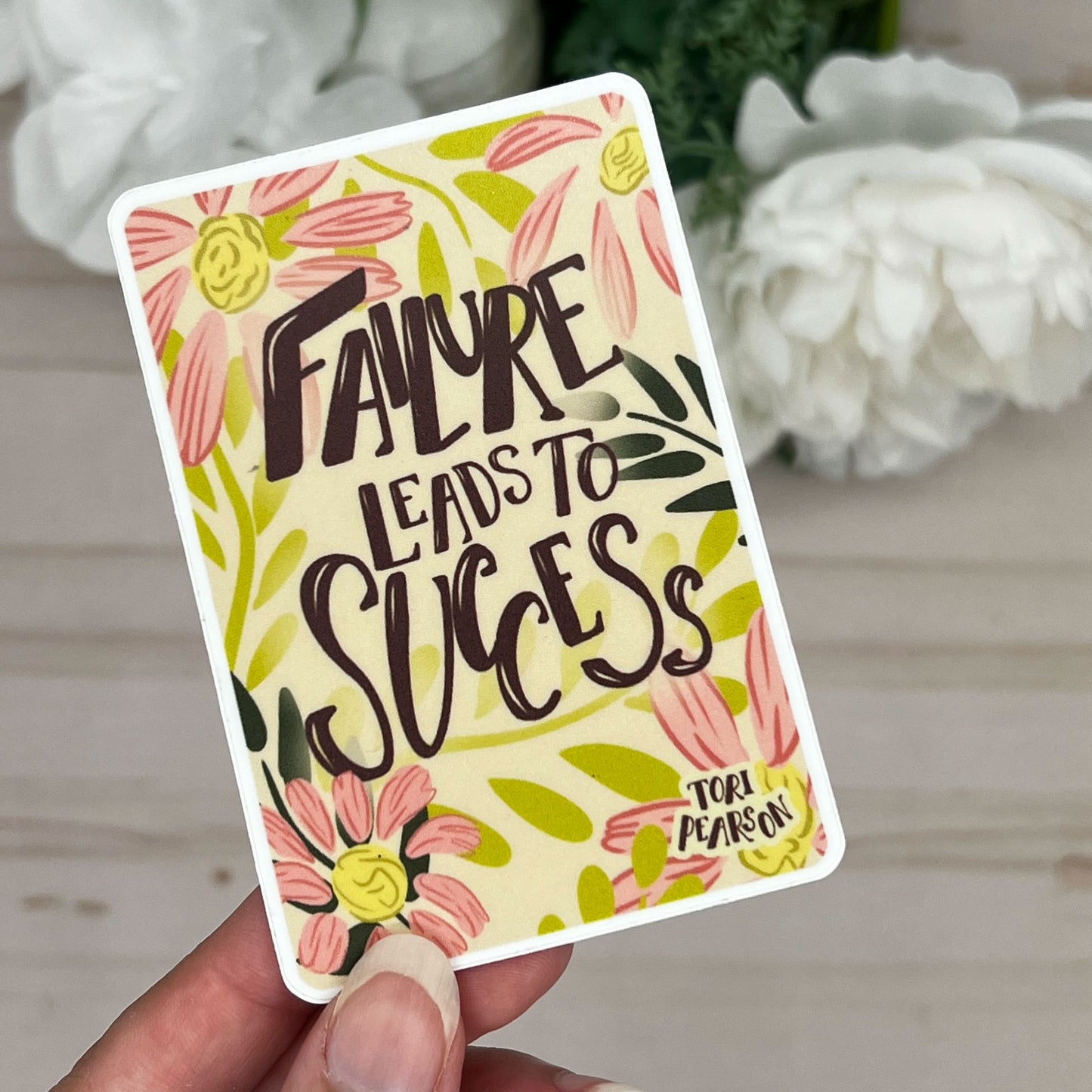 Failure Leads to Success Vinyl Sticker