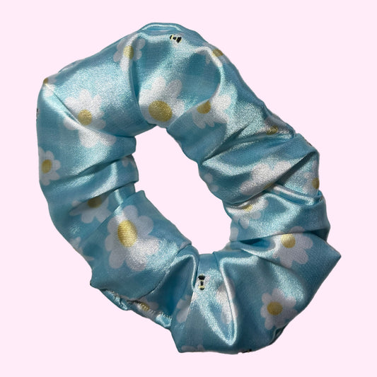 Blue Bee Scrunchie
