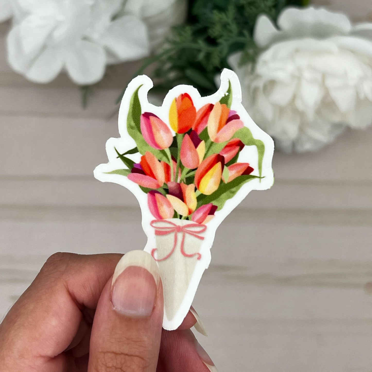 Tulip Bouquet Vinyl Sticker