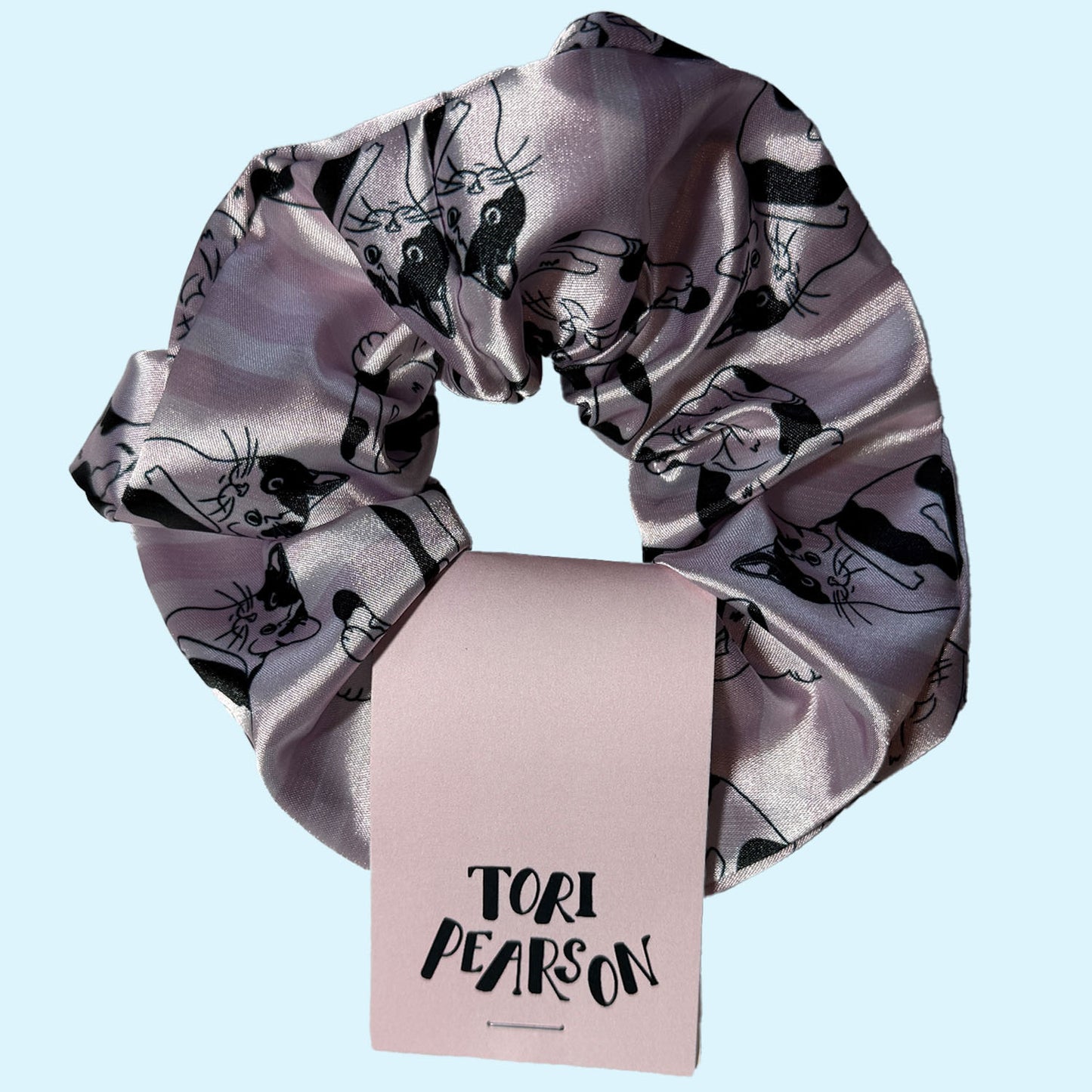 Striped Cat Scrunchie