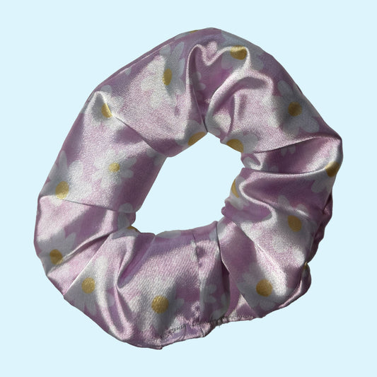 Pink Daisy Scrunchie