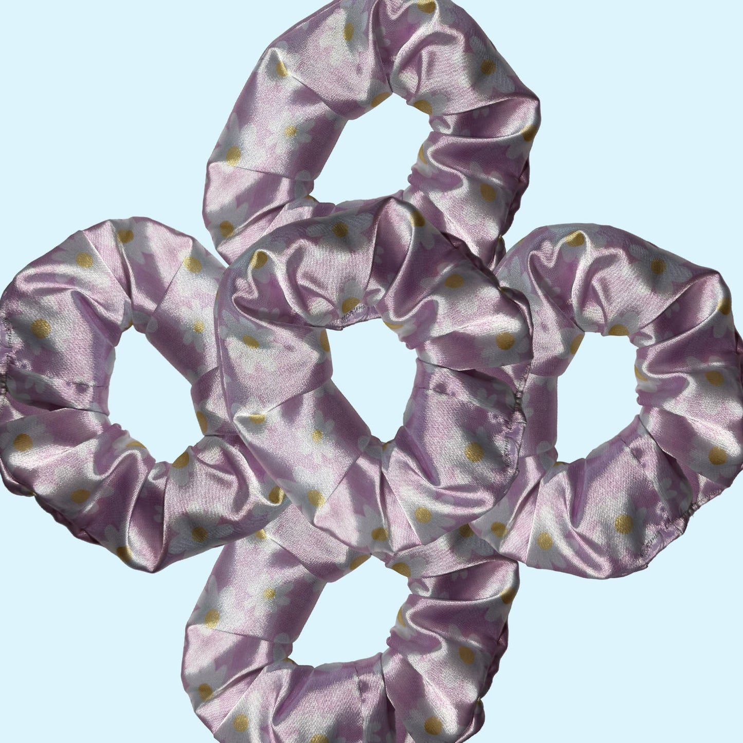 Pink Daisy Scrunchie